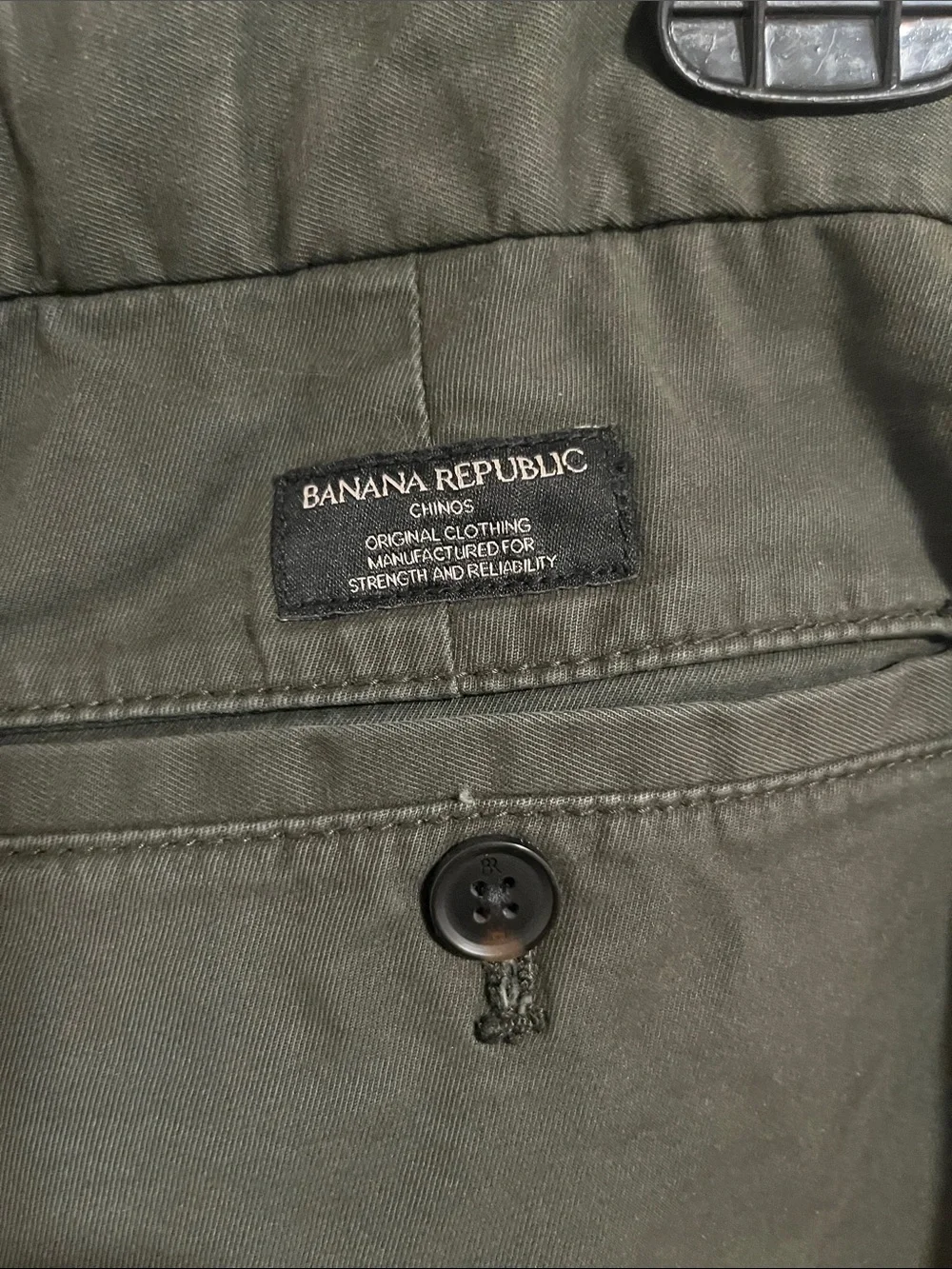 Banana Republic Men's Olive Green Chinos